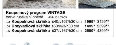 Koupelnový program VINTAGE