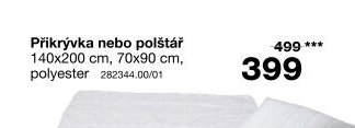 Přikrývka nebo polštář