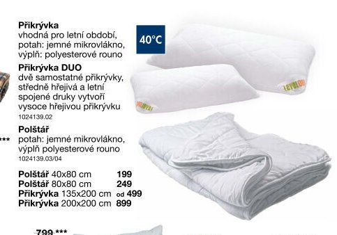 Přikrývka, Přikrývka DUO, Polštář