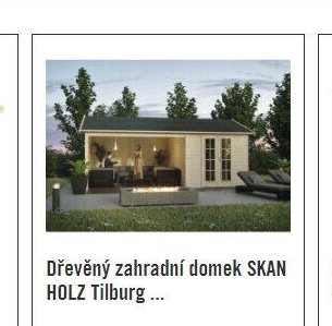 Dřevěný zahradní domek SKAN HOLZ Tilburg