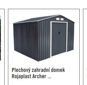Plechový zahradní domek Rojaplast Archer