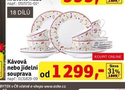 Kávová nebo jídelní souprava