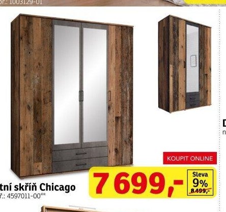 Šatní skříň Chicago