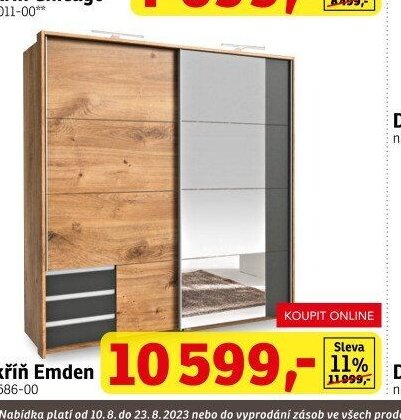 Šatní skříň Emden