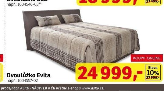 Dvoulůžko Evita