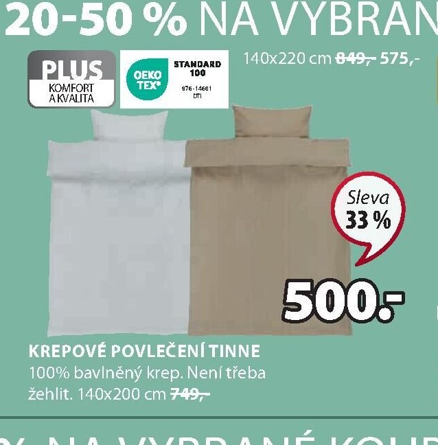 KREPOVÉ POVLEČENÍ TINNE