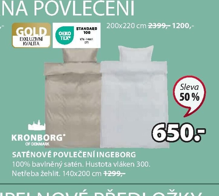 SATÉNOVÉ POVLEČENÍ INGEBORG