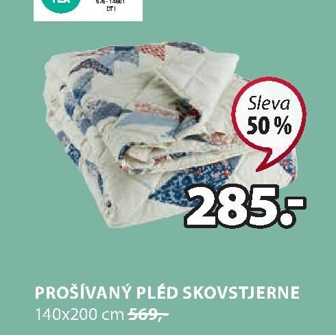 PROŠÍVANÝ PLÉD SKOVSTJERNE