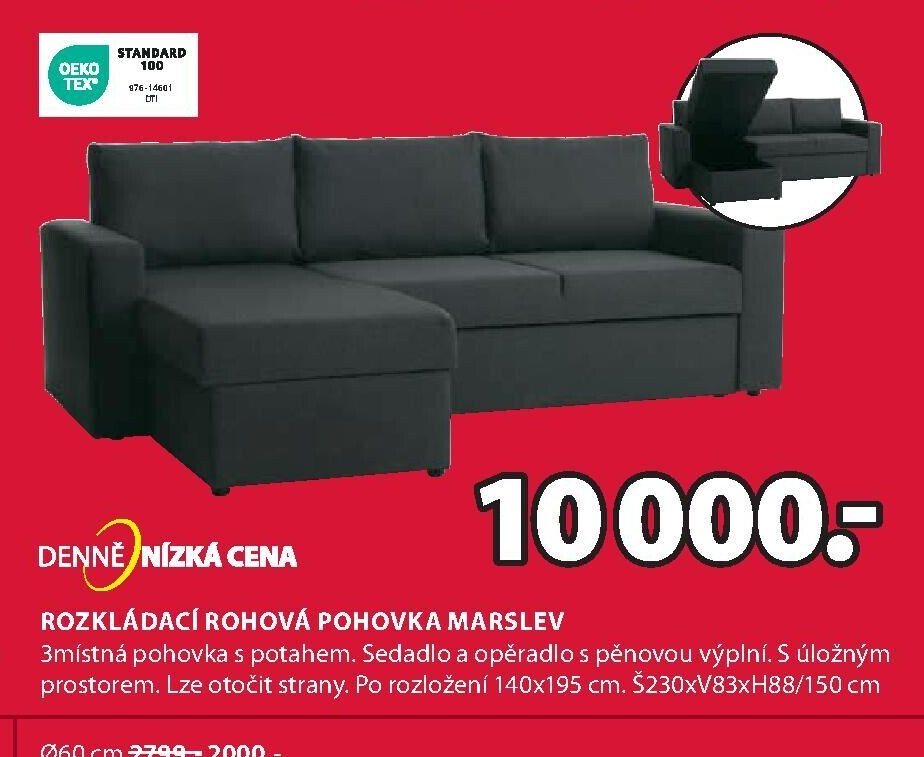 ROZKLÁDACÍ ROHOVÁ POHOVKA MARSLEV