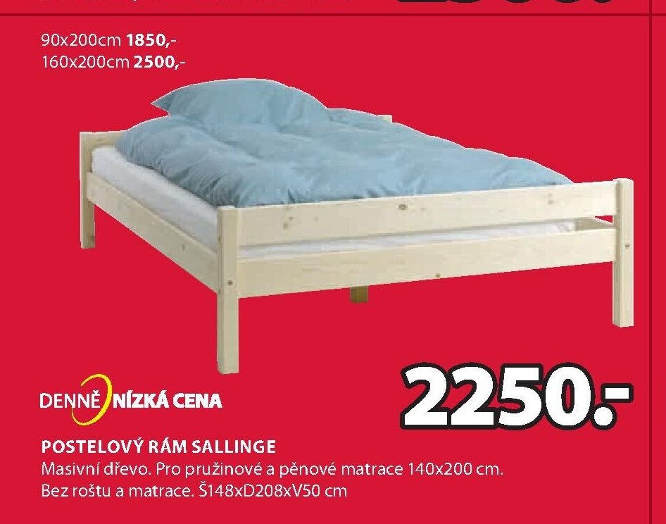 POSTELOVÝ RÁM SALLINGE