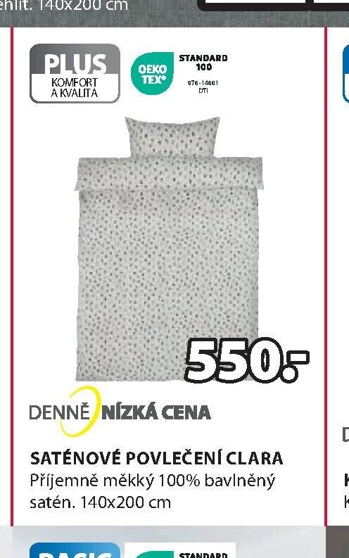 Saténové povlečení CLARA