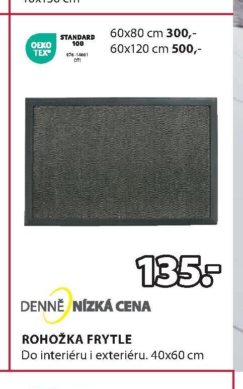 ROHOŽKA FRYTLE Do interiéru i exteriéru. 40x60 cm