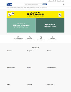 akční leták Jysk 15.8.2023-21.8.2023