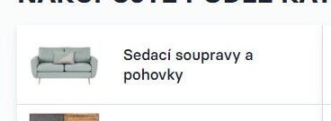 Sedací soupravy a pohovky