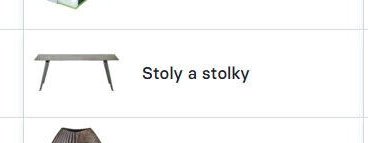 Stoly a stolky