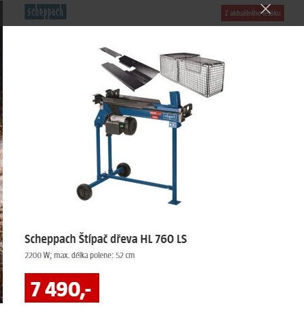Scheppach Štípač dřeva HL 760 LS