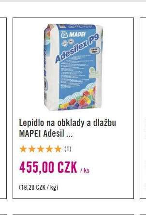 Lepidlo na obklady a dlažbu MAPEI Adesilex P9