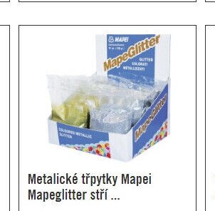 Metalické třpytky Mapei Mapeglitter