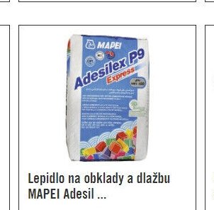 Lepidlo na obklady a dlažbu MAPEI Adesilex P9 Express