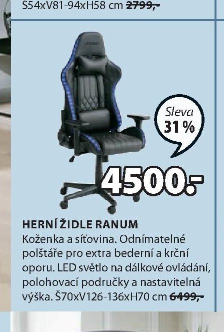 HERNÍ ŽIDLE RANUM