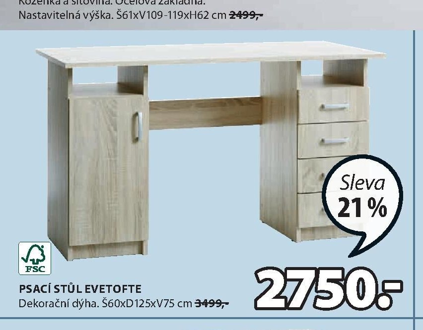 PSACÍ STŮL EVETOFTE