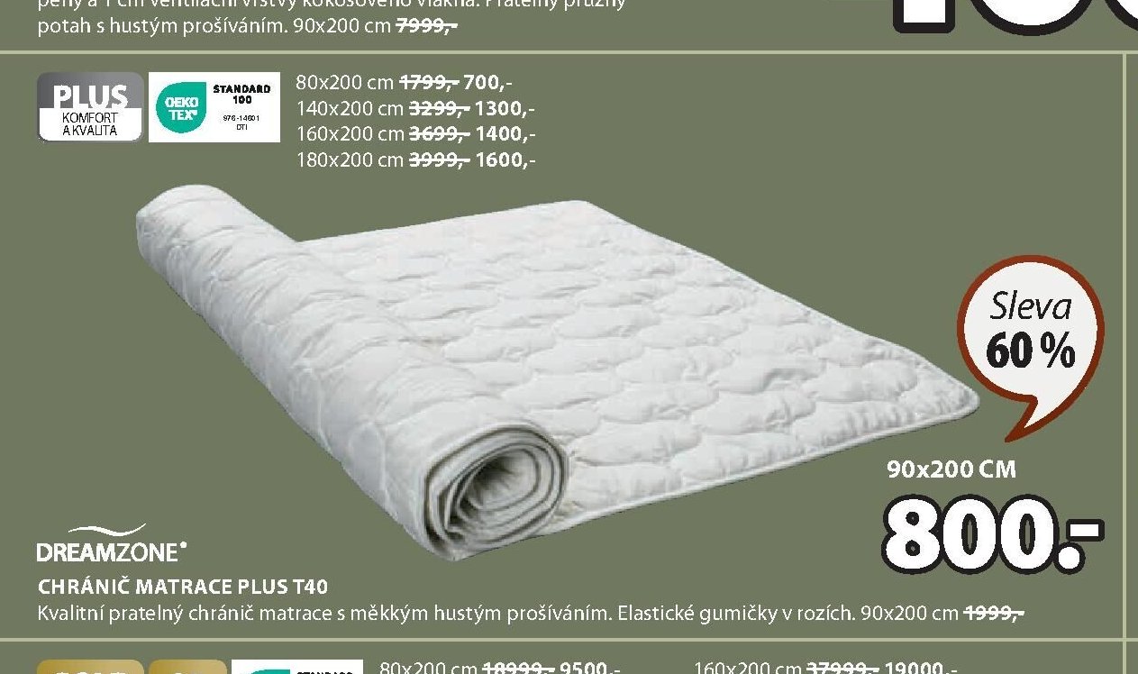 Chránič matrace PLUS T40