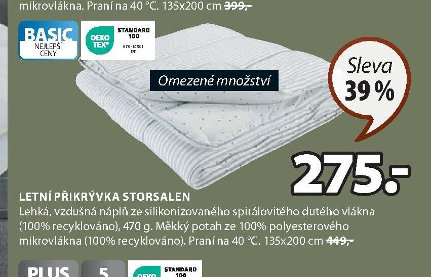Letní přikrývka STORSALEN