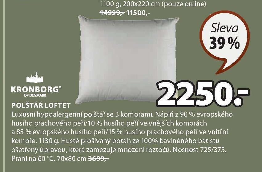 Polštář LOFTET