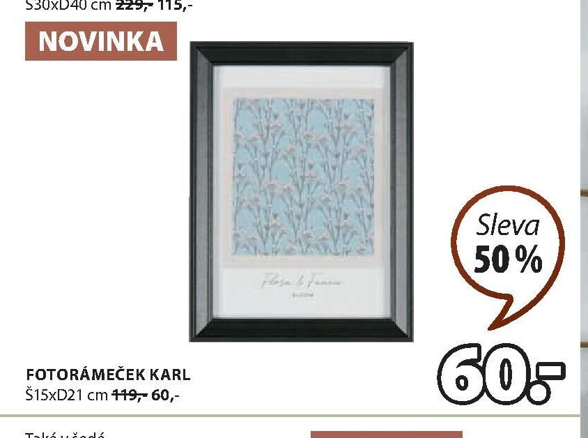 Fotorámeček KARL 15x21 cm
