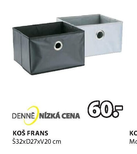 Koš FRANS 32xD27xV20 cm