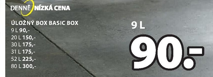 Úložný box BASIC BOX 9 L