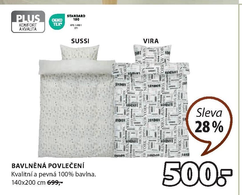 Bavlněné povlečení SUSSI