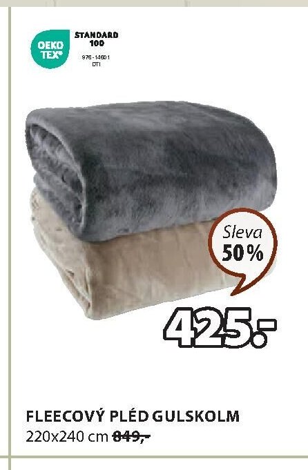 FLEECOVÝ PLÉD GULSKOLM