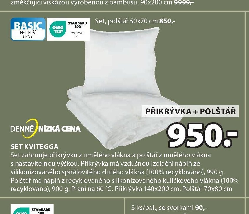 SET KVITEGGA (přikrývka + polštář)