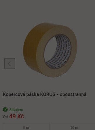 Kobercová páska KORUS - oboustranná