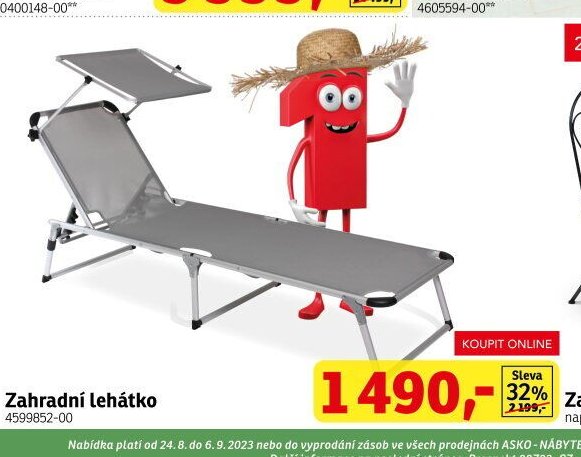 Zahradní lehátko
