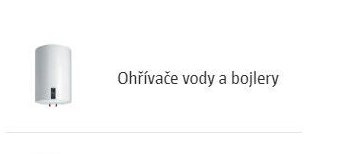 Ohřívače vody a bojlery