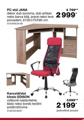 PC stůl JANA