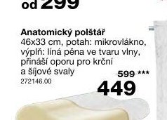 Anatomický polštář