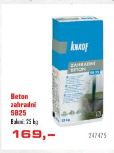 Beton zahradní SB25