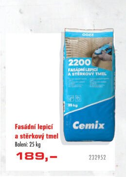 Fasádní lepicí a stěrkový tmel