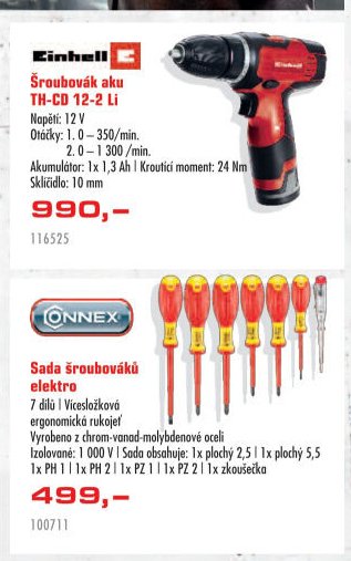 Sada šroubováků elektro