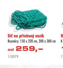 Síť na přívěsný vozík