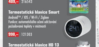 Termostatická hlavice Smart