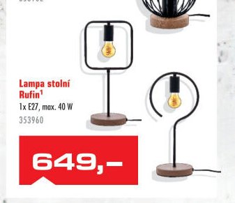 Lampa stolní Rufin