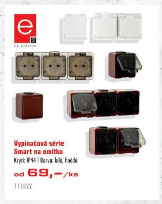 Vypínačová série Smart na omítku