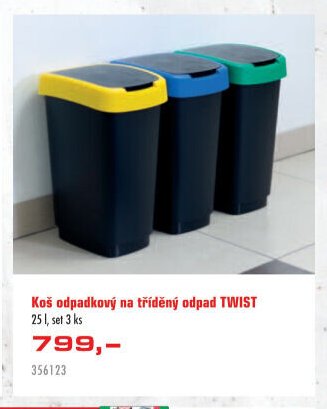 Koš odpadkový na tříděný odpad TWIST