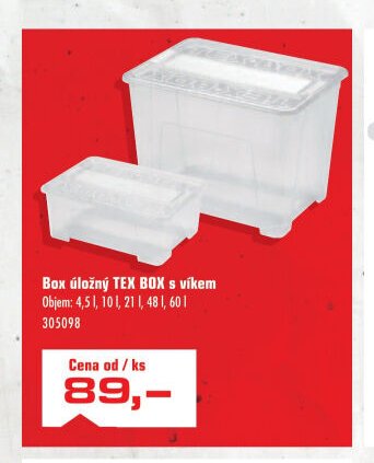 Box úložný TEX BOX s víkem