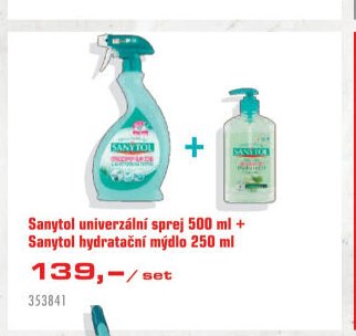 Sanytol univerzální sprej 500 ml + Sanytol hydratační mýdlo 250 ml