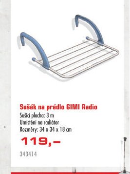 Sušák na prádlo GIMI Radio